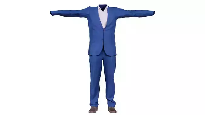 Business Costume 14 Low-poly 3D model