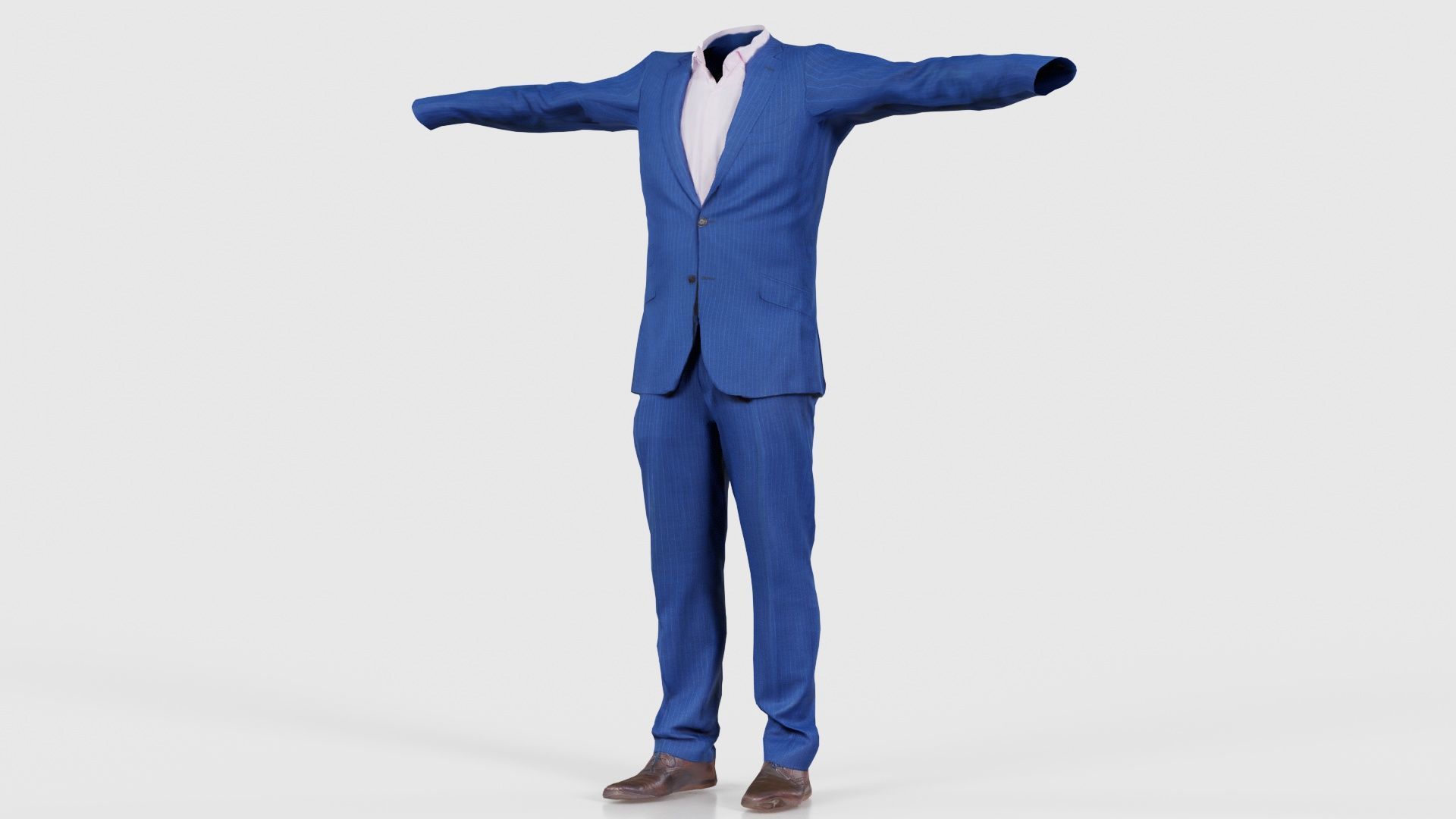 Business Costume 14 Low-poly 3D model_26