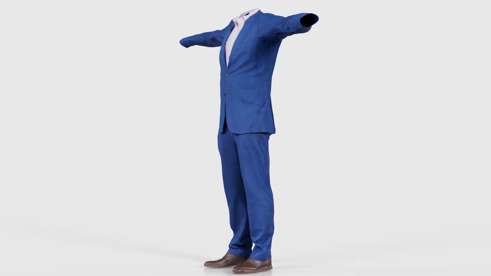 Business Costume 14 Low-poly 3D model_25