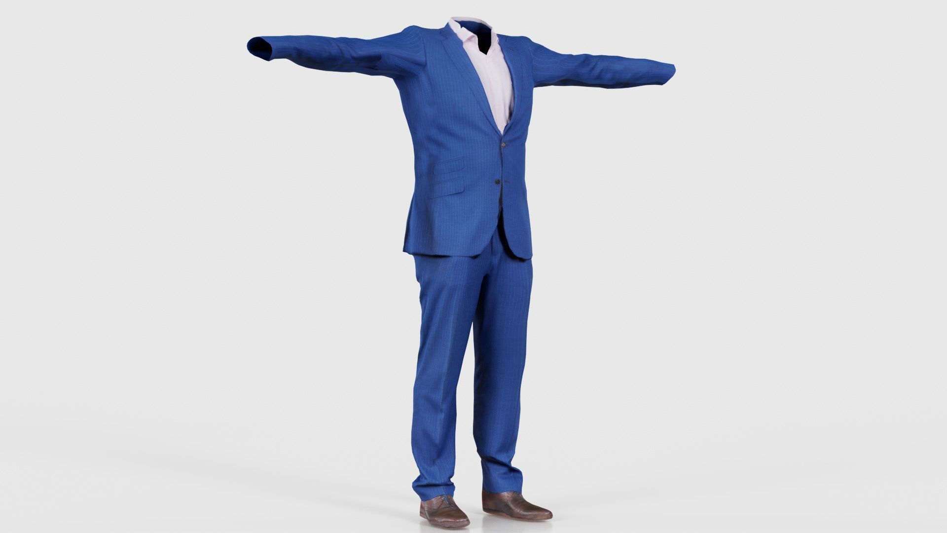 Business Costume 14 Low-poly 3D model_16
