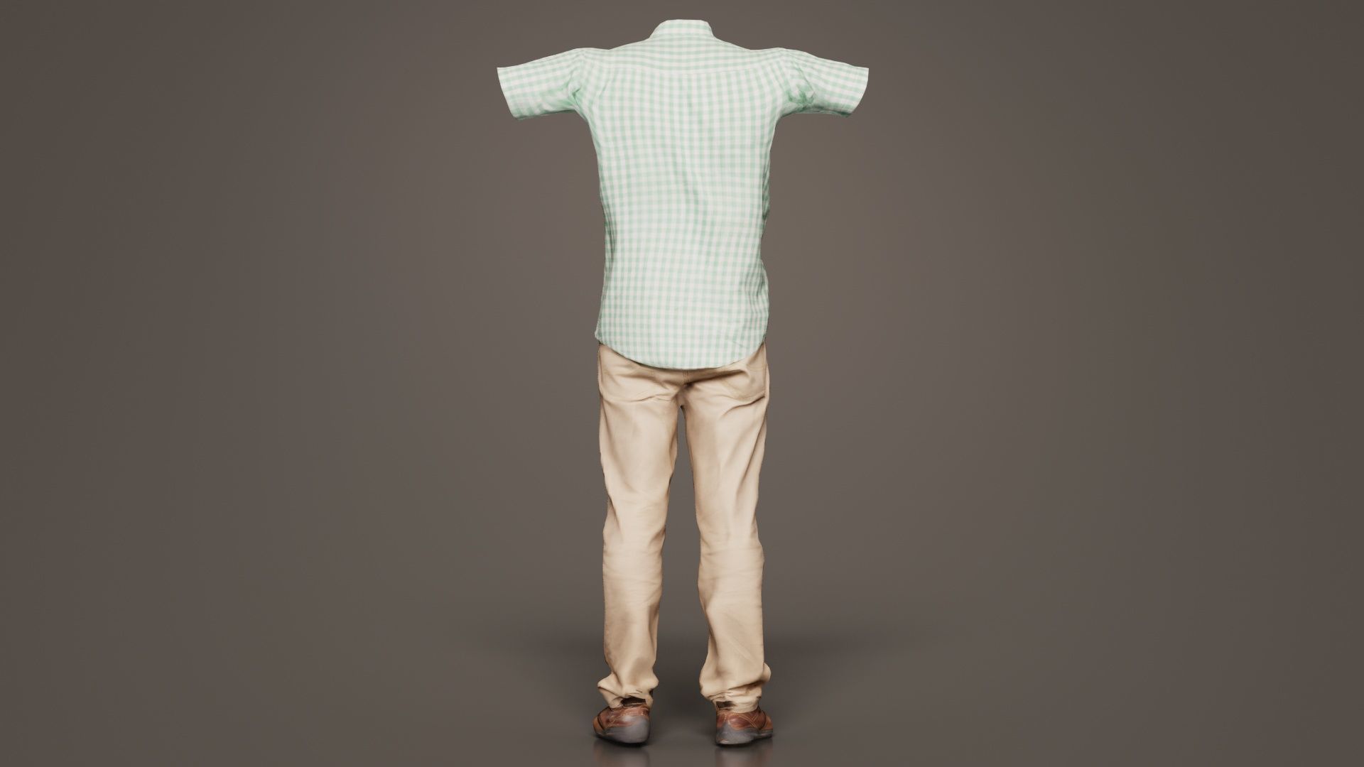 Business Costume 15 Low-poly 3D model_8