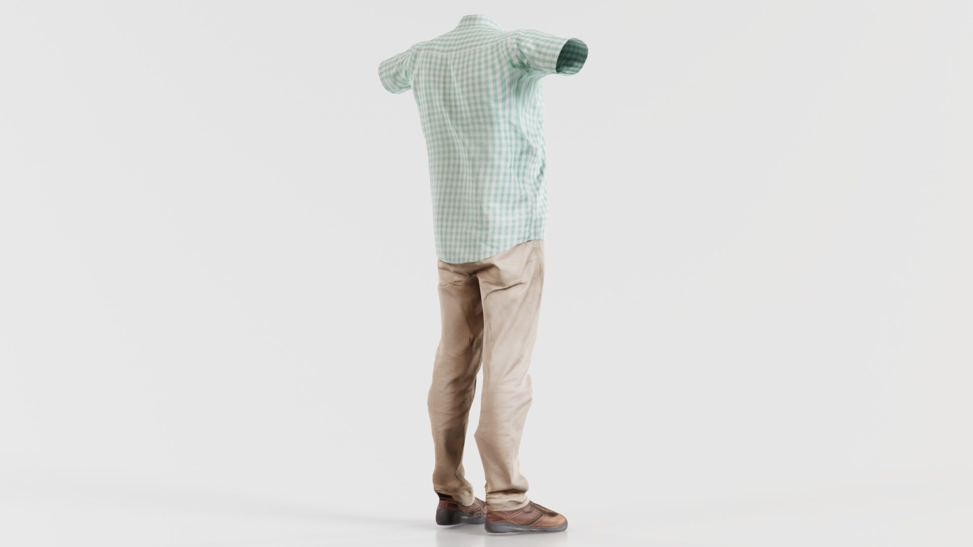 Business Costume 15 Low-poly 3D model_2