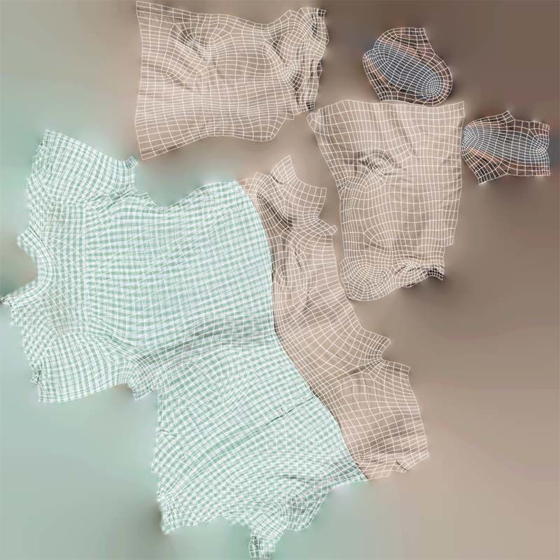 Business Costume 15 Low-poly 3D model_14