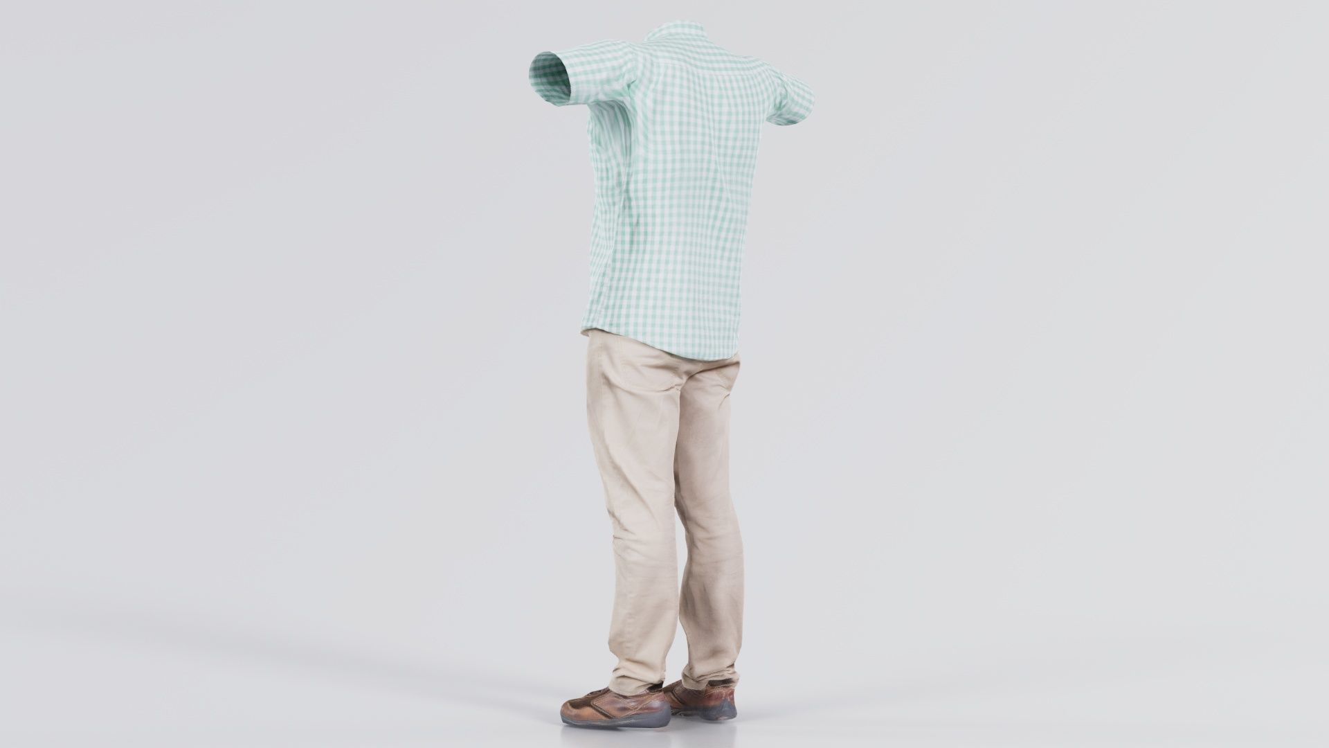 Business Costume 15 Low-poly 3D model_7