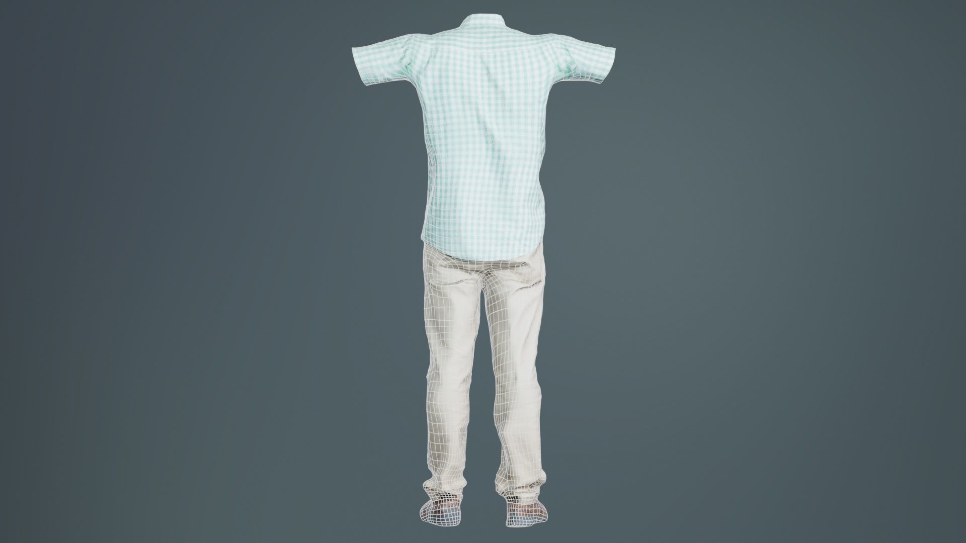Business Costume 15 Low-poly 3D model_10