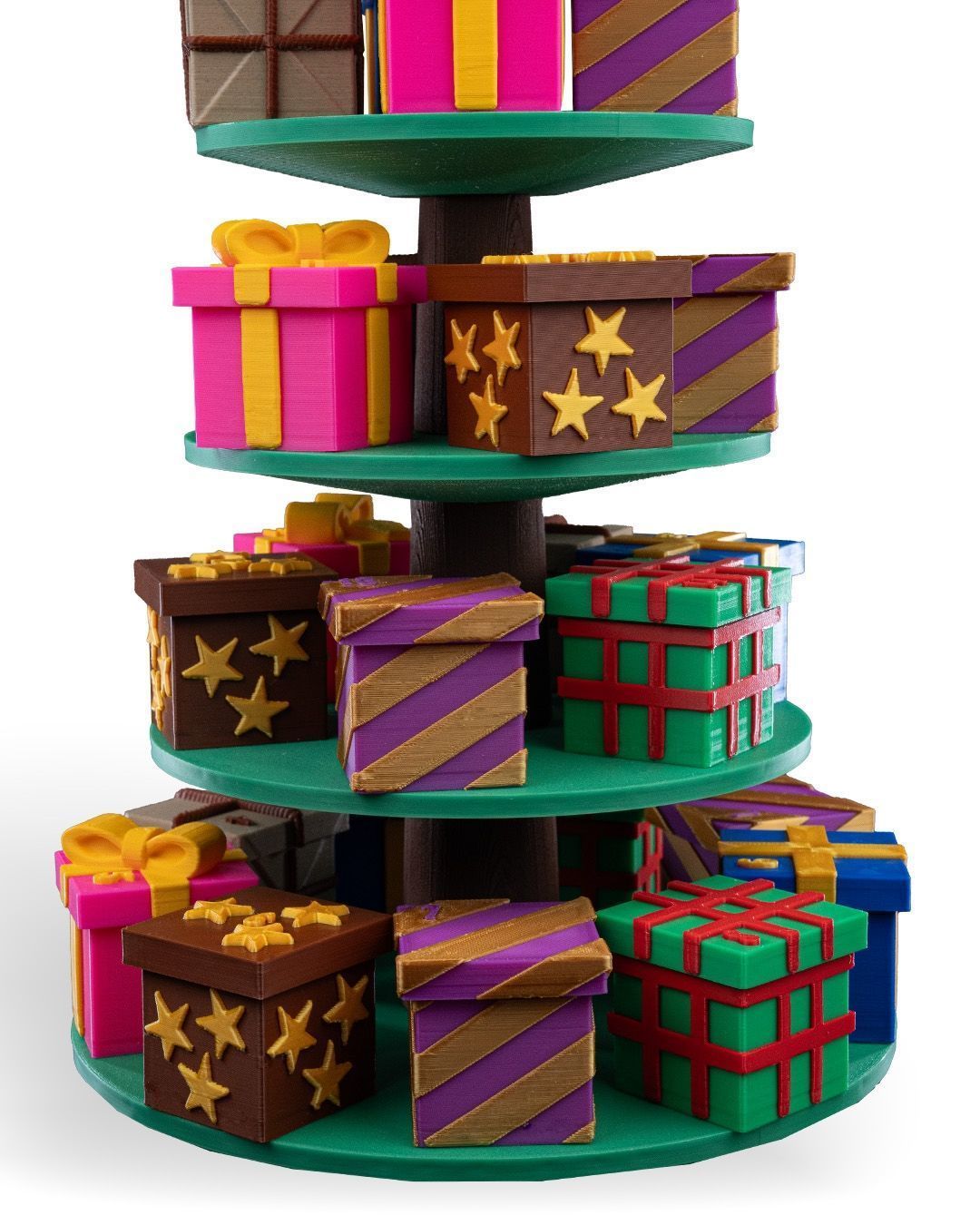 Tree Top Gifts Countdown Containers 3D print model_3