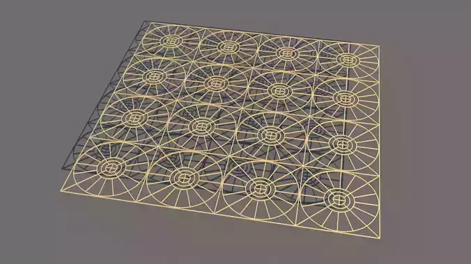 Gold Pattern Decorative Panel 5