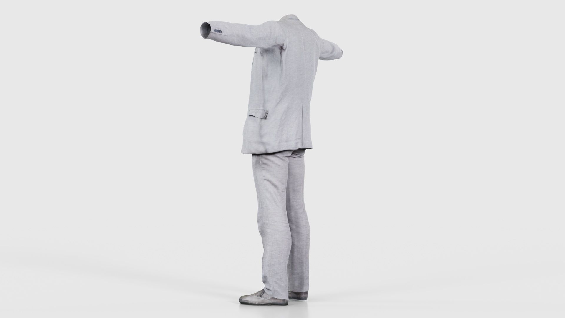 Business Costume 3 Low-poly 3D model_23