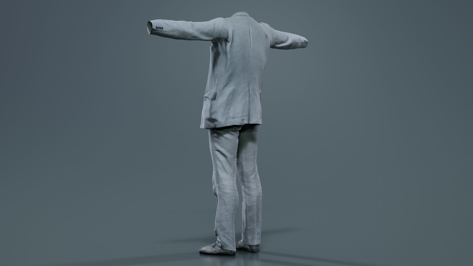 Business Costume 3 Low-poly 3D model_3