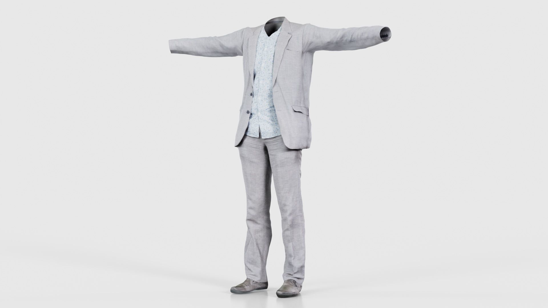 Business Costume 3 Low-poly 3D model_26