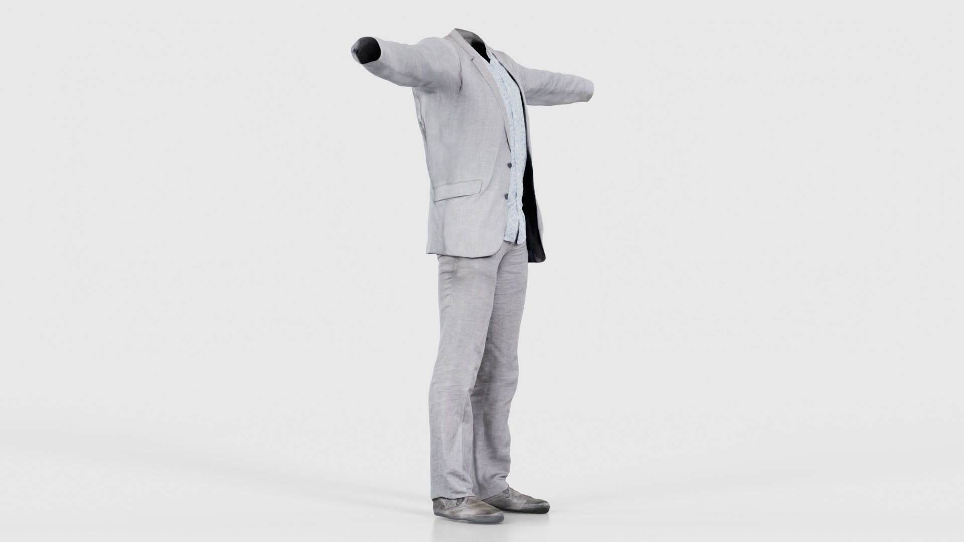 Business Costume 3 Low-poly 3D model_17