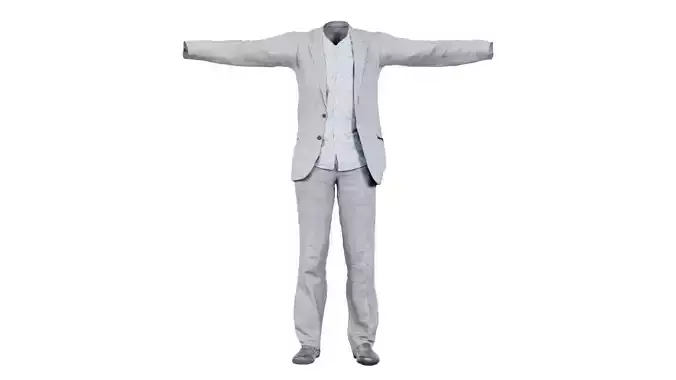 Business Costume 3 Low-poly 3D model