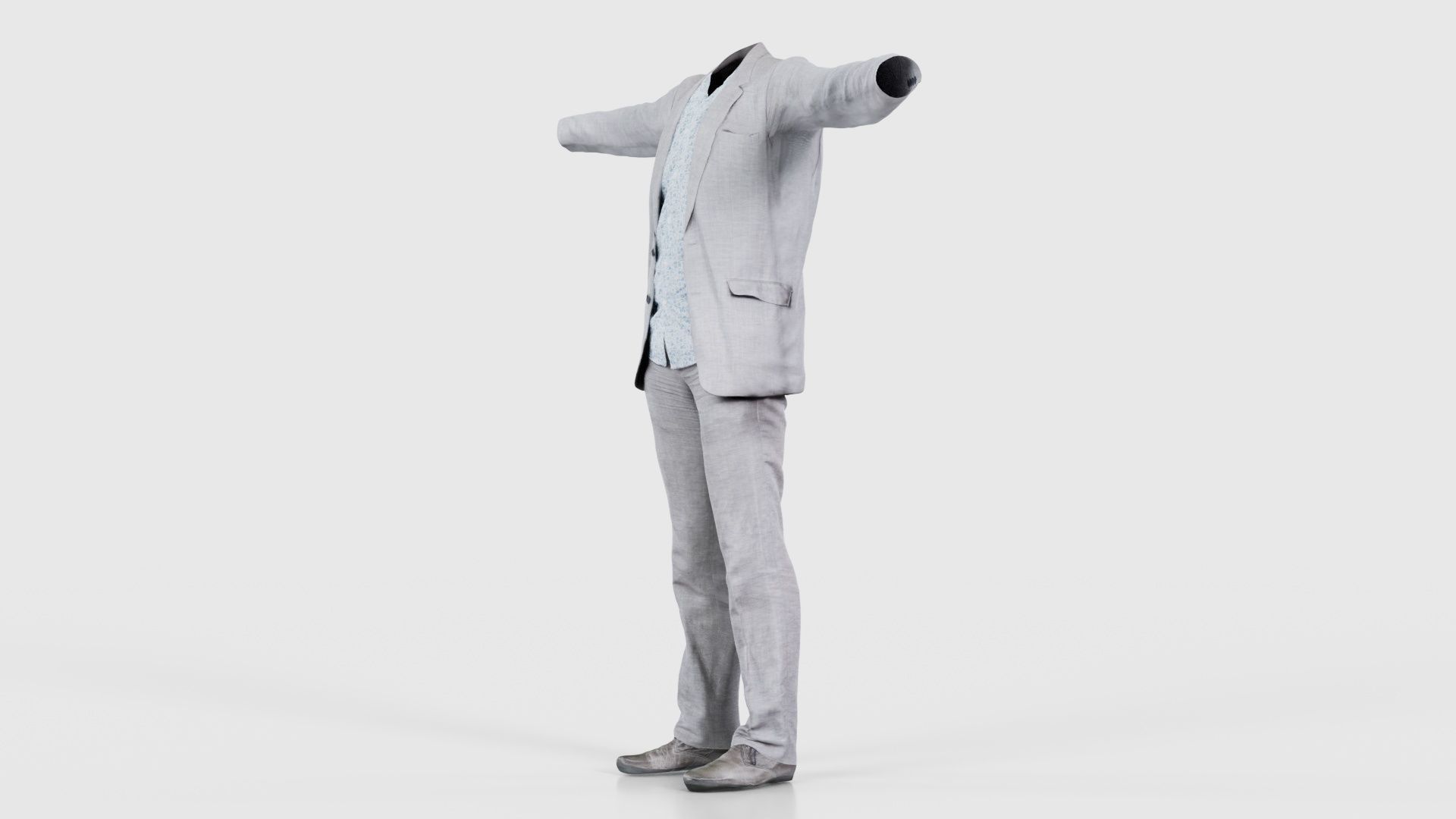 Business Costume 3 Low-poly 3D model_25