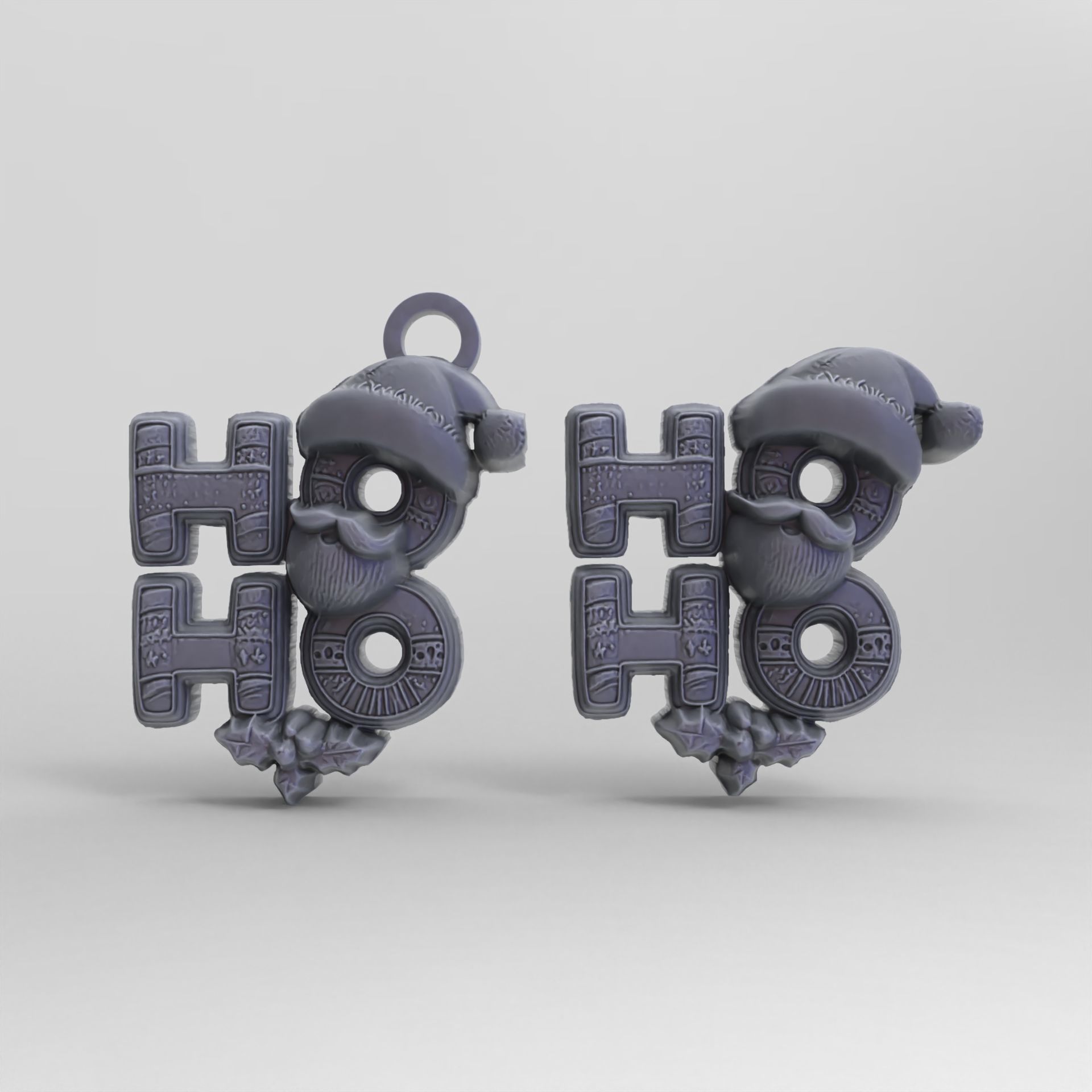 marrychristmas hohoho 3dmodel 3D print model_1