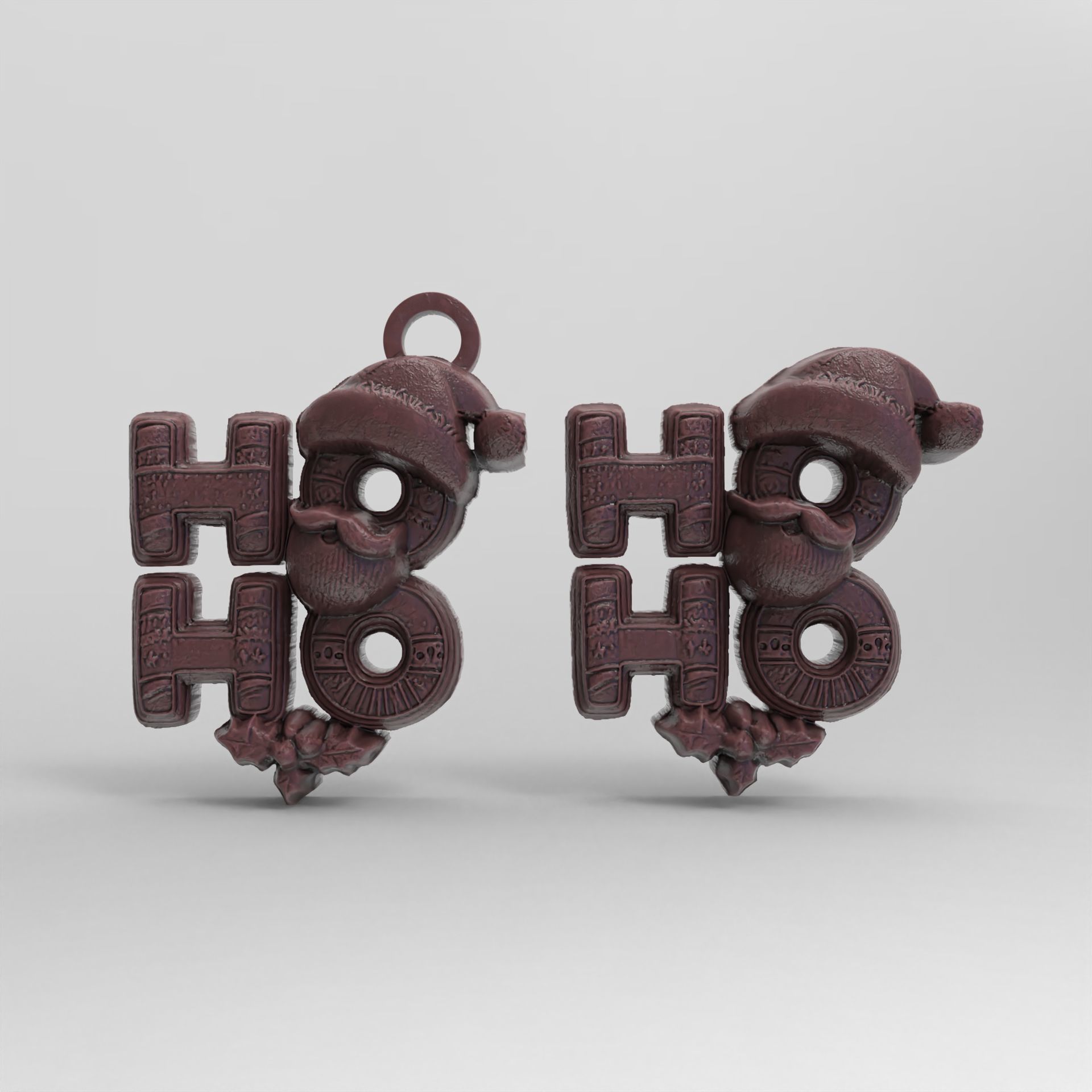 marrychristmas hohoho 3dmodel 3D print model_2