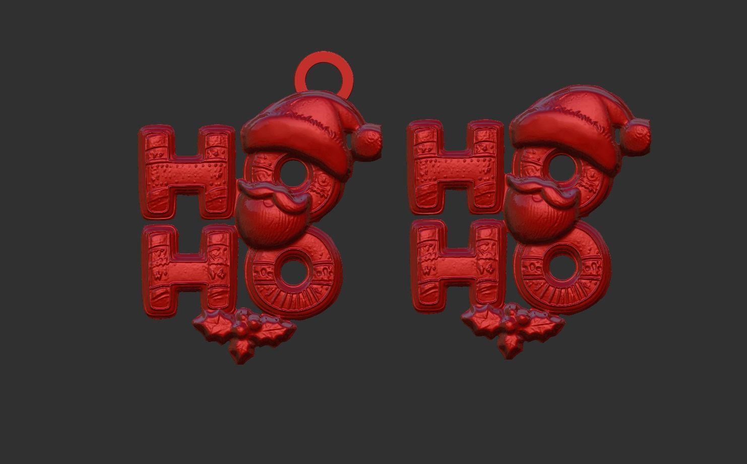 marrychristmas hohoho 3dmodel 3D print model_8