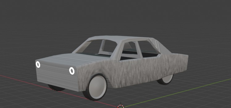 concept car concept based on Volga 24 with redesigned design 3D model_3