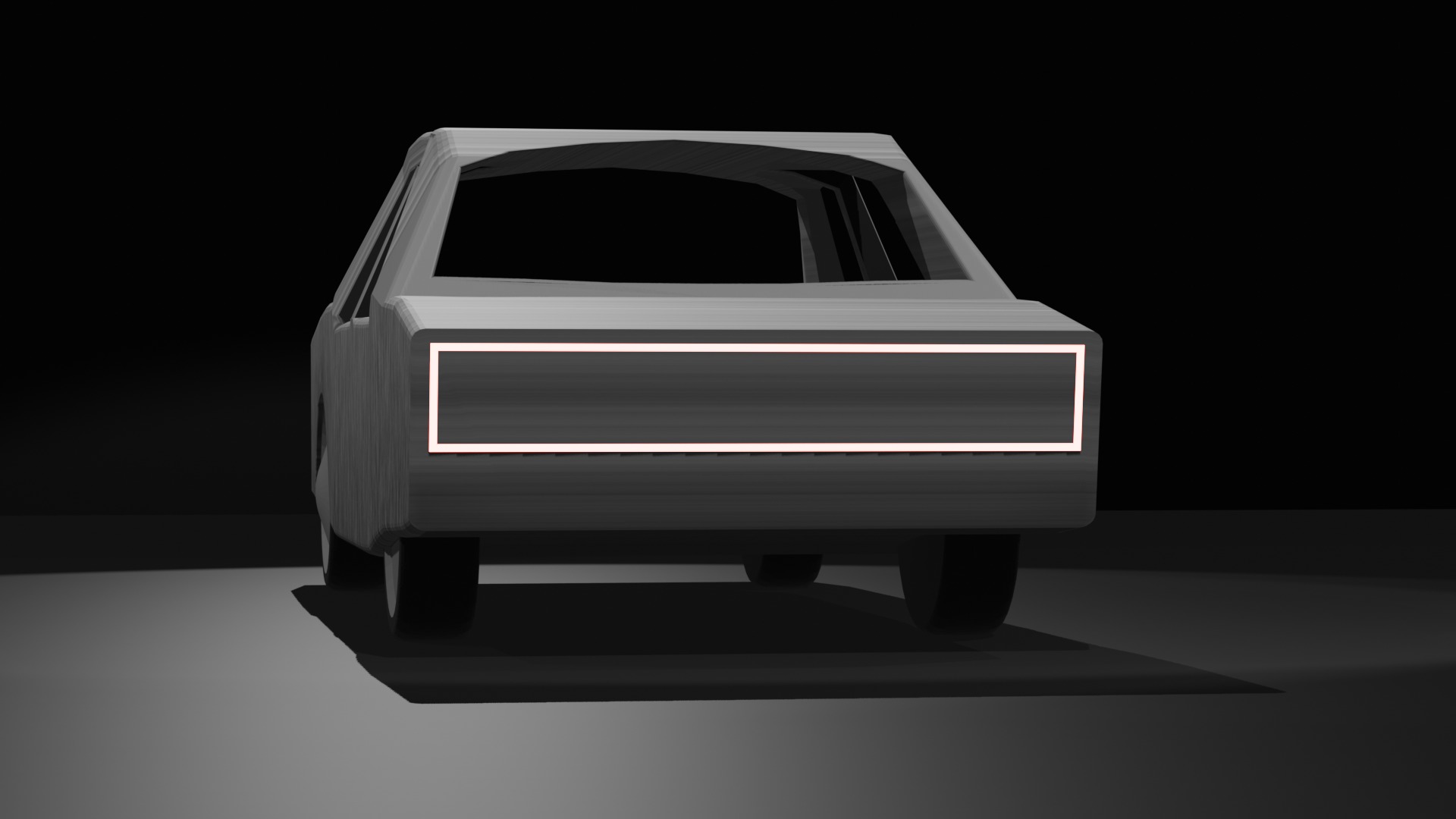 concept car concept based on Volga 24 with redesigned design 3D model_2