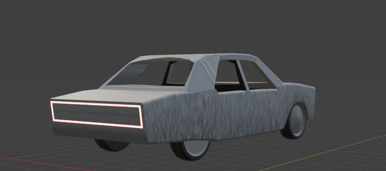 concept car concept based on Volga 24 with redesigned design 3D model_4