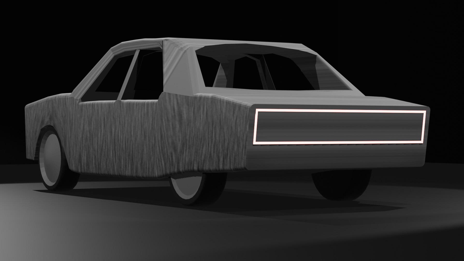 concept car concept based on Volga 24 with redesigned design 3D model_1