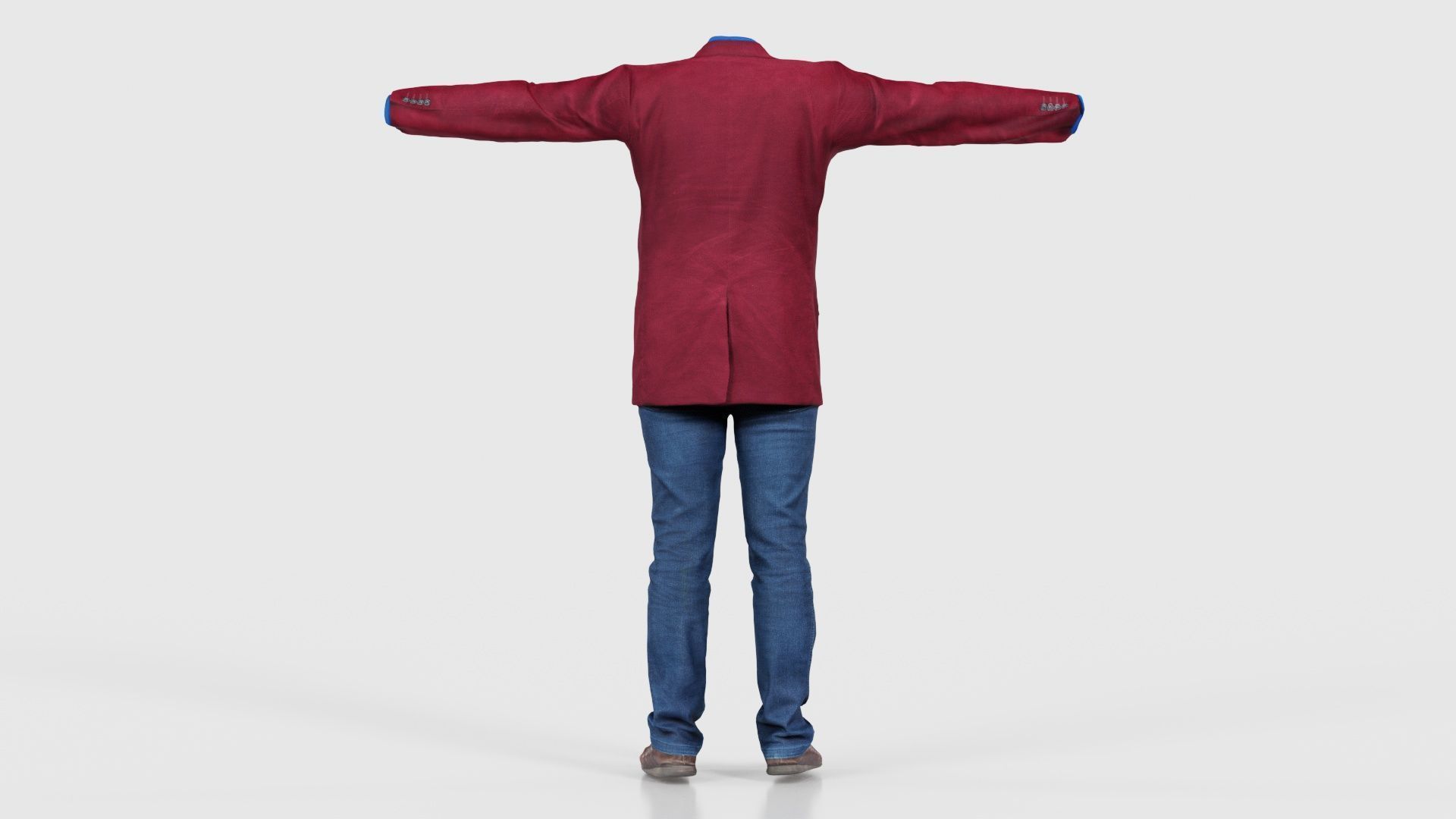 Business Costume 4 Low-poly 3D model_21