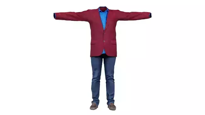 Business Costume 4 Low-poly 3D model