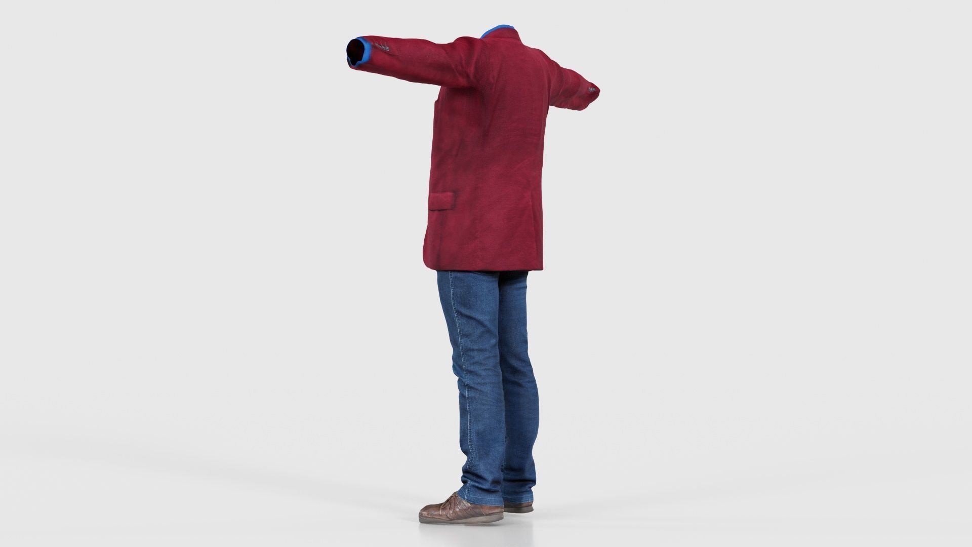 Business Costume 4 Low-poly 3D model_23