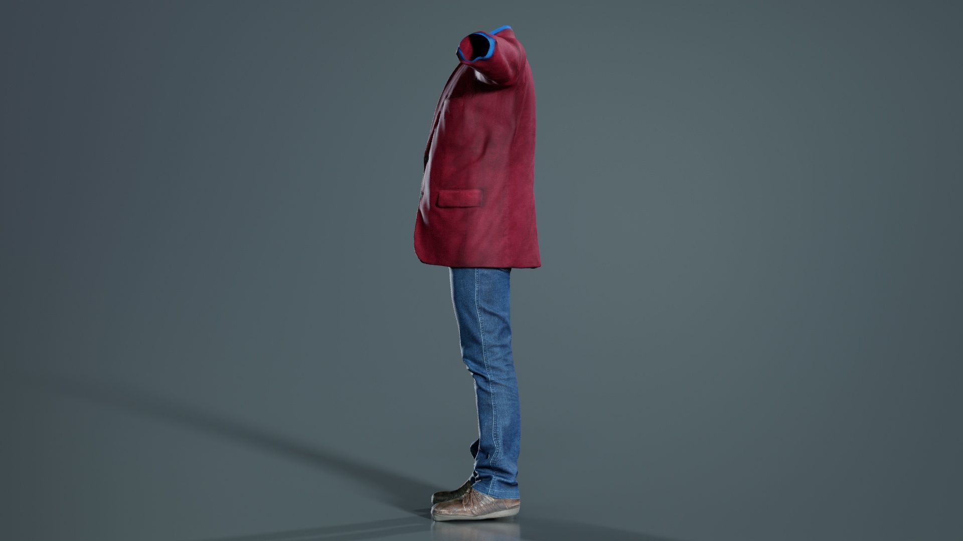 Business Costume 4 Low-poly 3D model_4