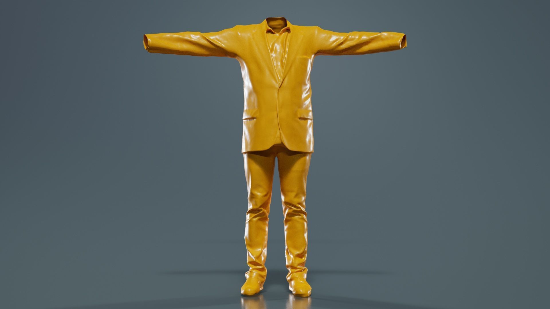Business Costume 4 Low-poly 3D model_12
