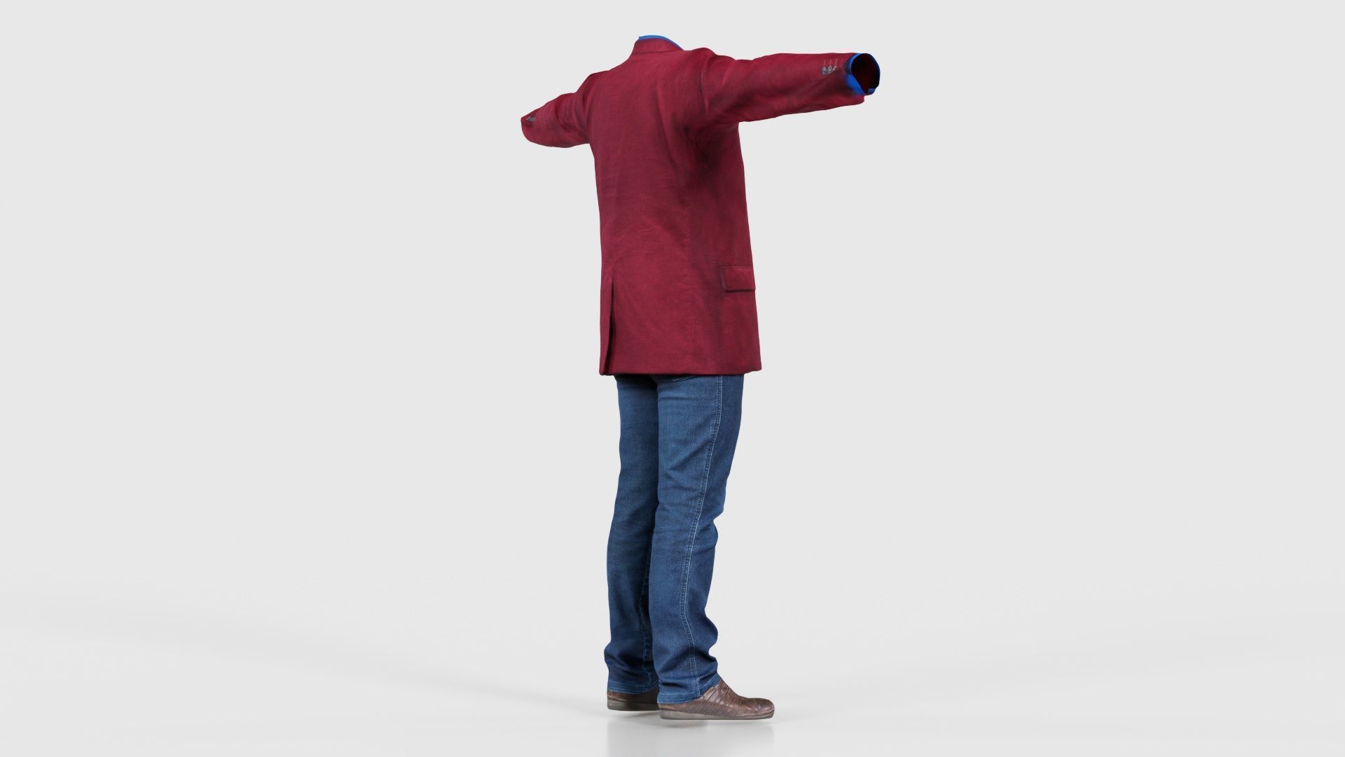 Business Costume 4 Low-poly 3D model_19