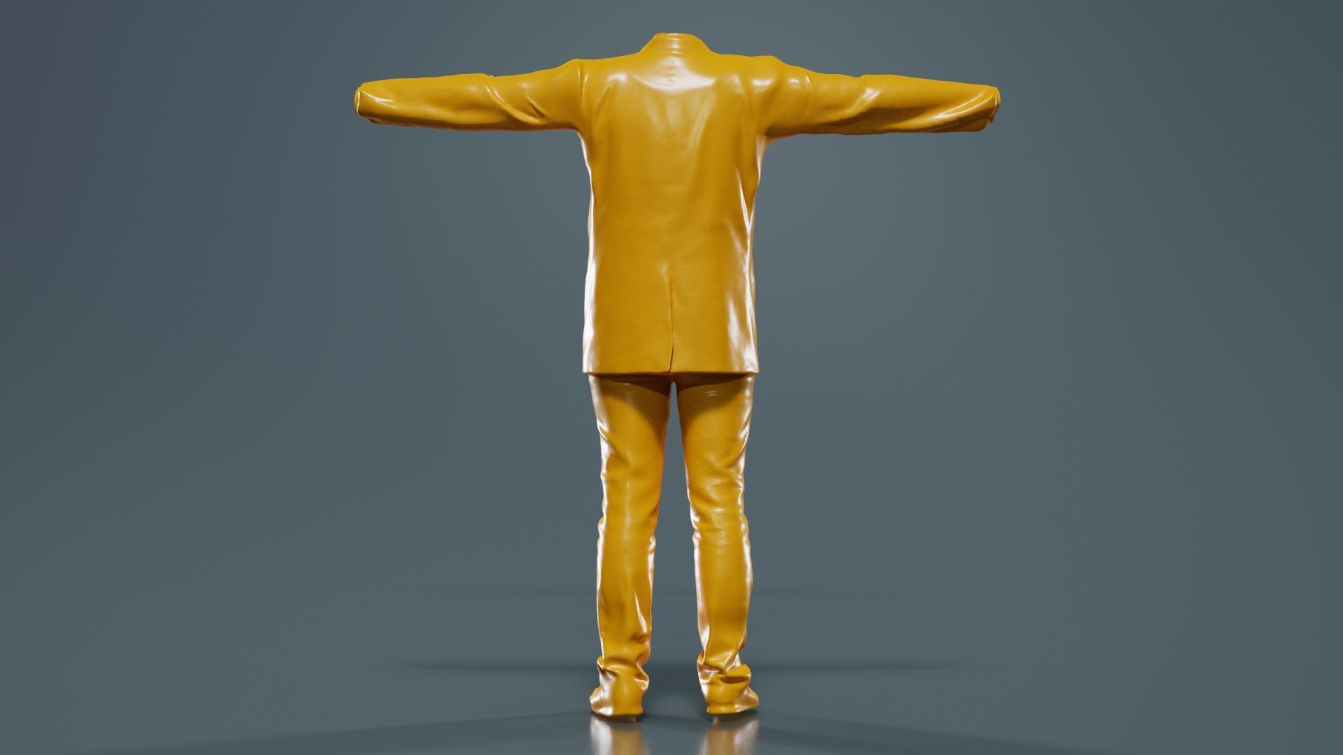 Business Costume 4 Low-poly 3D model_13