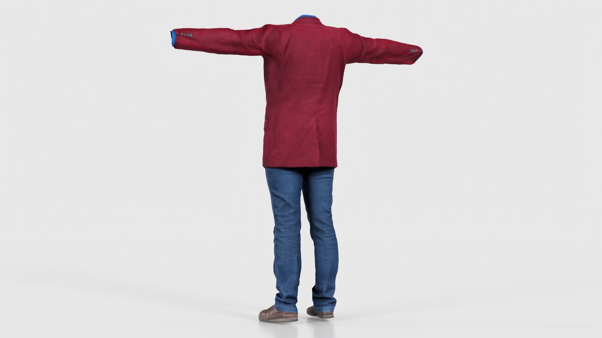 Business Costume 4 Low-poly 3D model_22