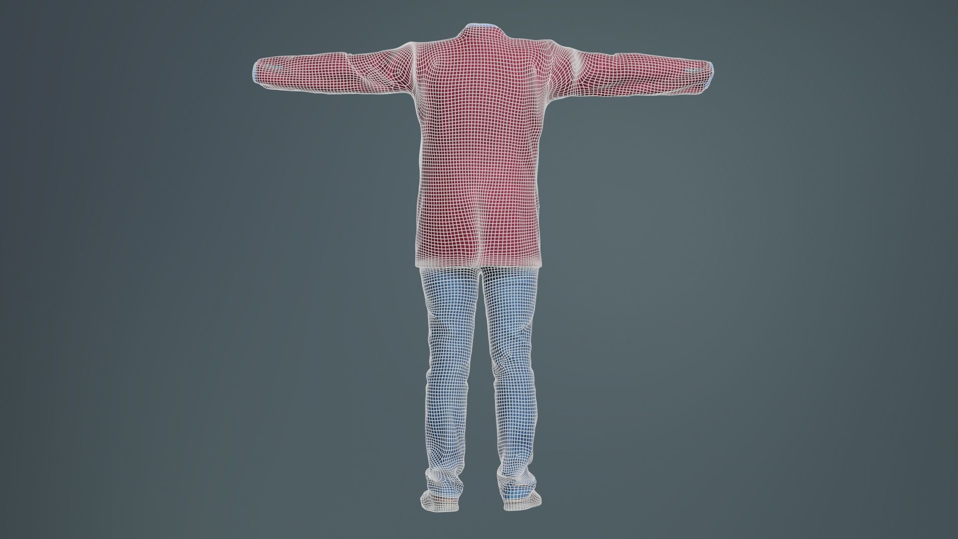 Business Costume 4 Low-poly 3D model_10