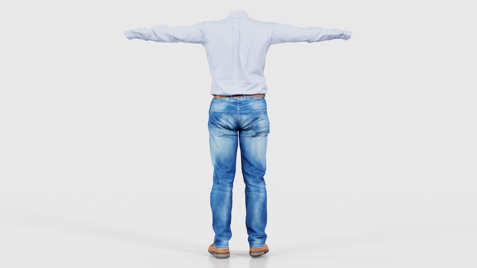 Business Costume 5 Low-poly 3D model_21