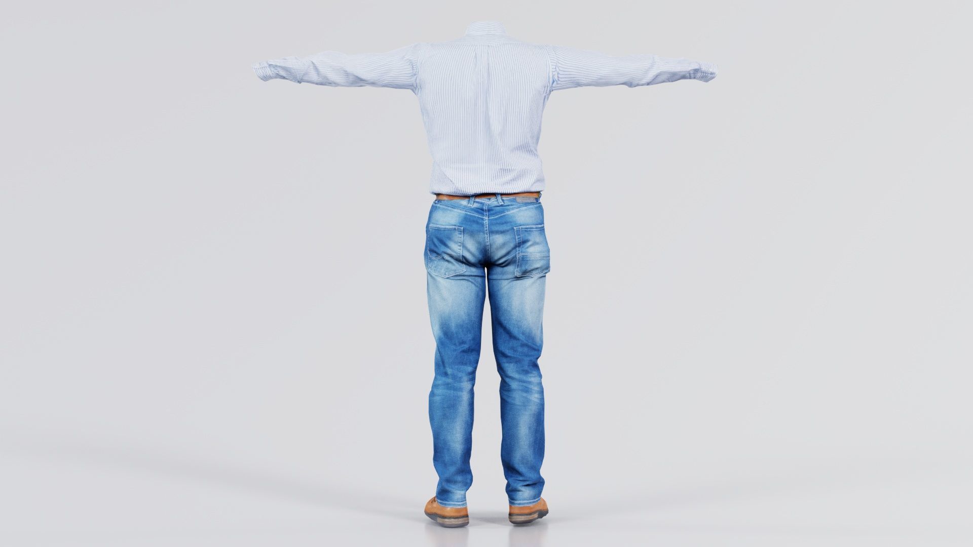 Business Costume 5 Low-poly 3D model_7