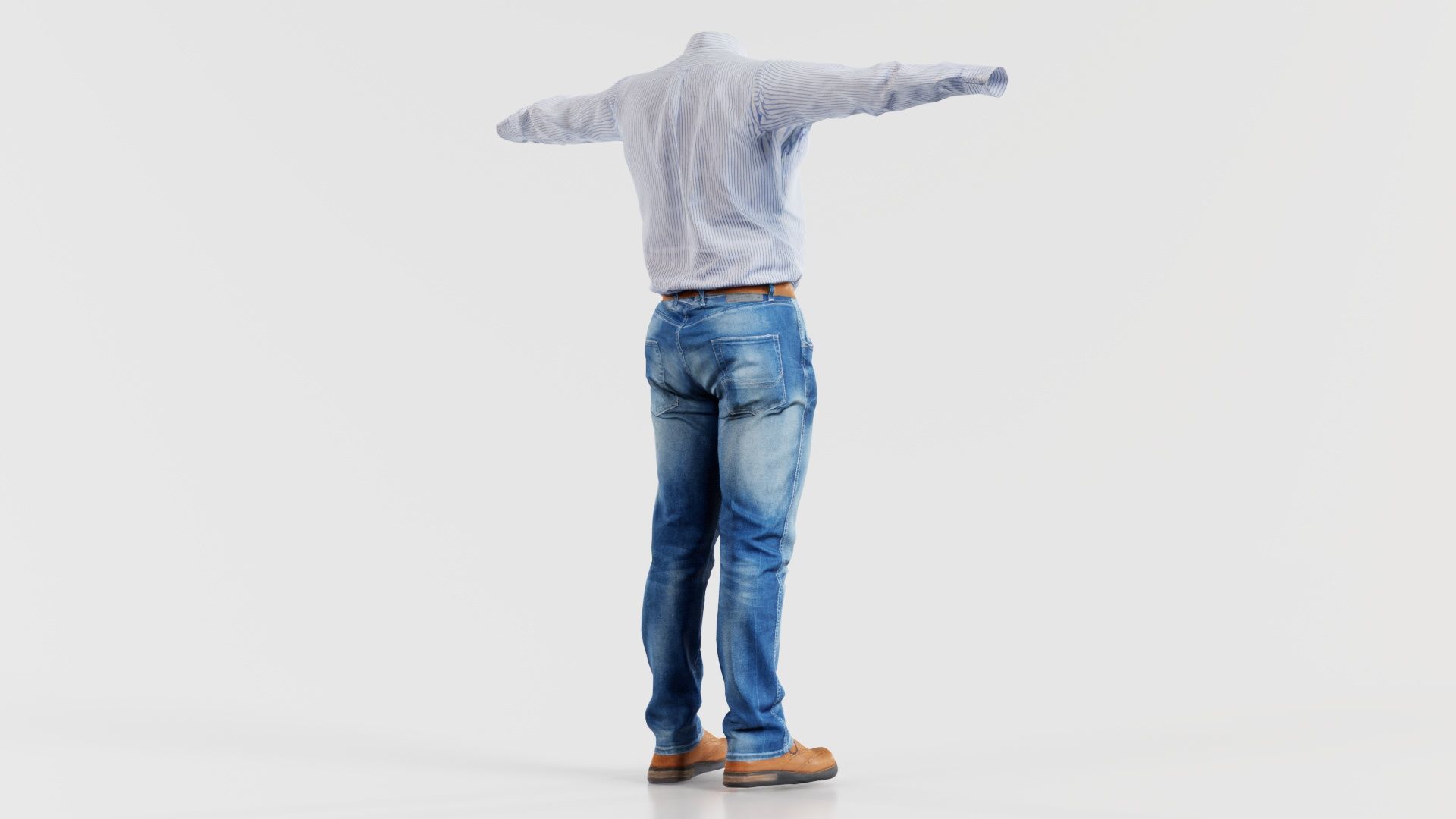 Business Costume 5 Low-poly 3D model_4