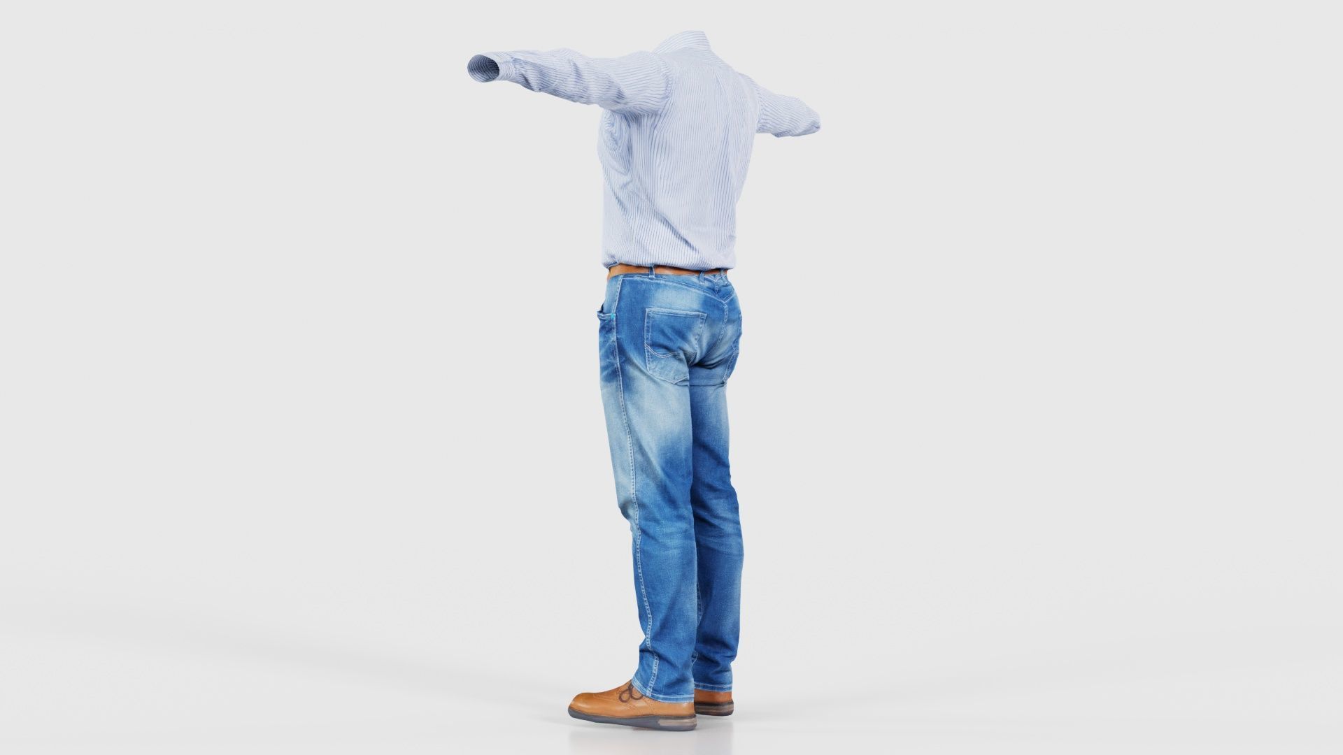 Business Costume 5 Low-poly 3D model_23