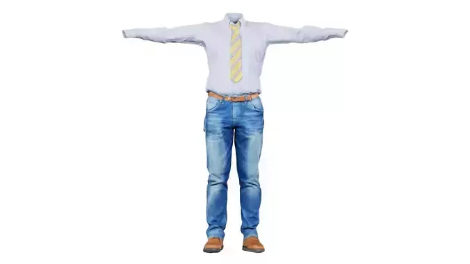 Business Costume 5 Low-poly 3D model