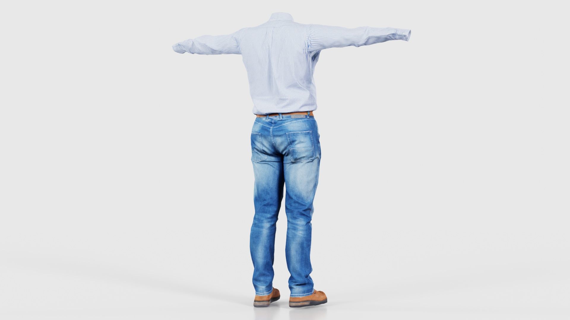 Business Costume 5 Low-poly 3D model_20