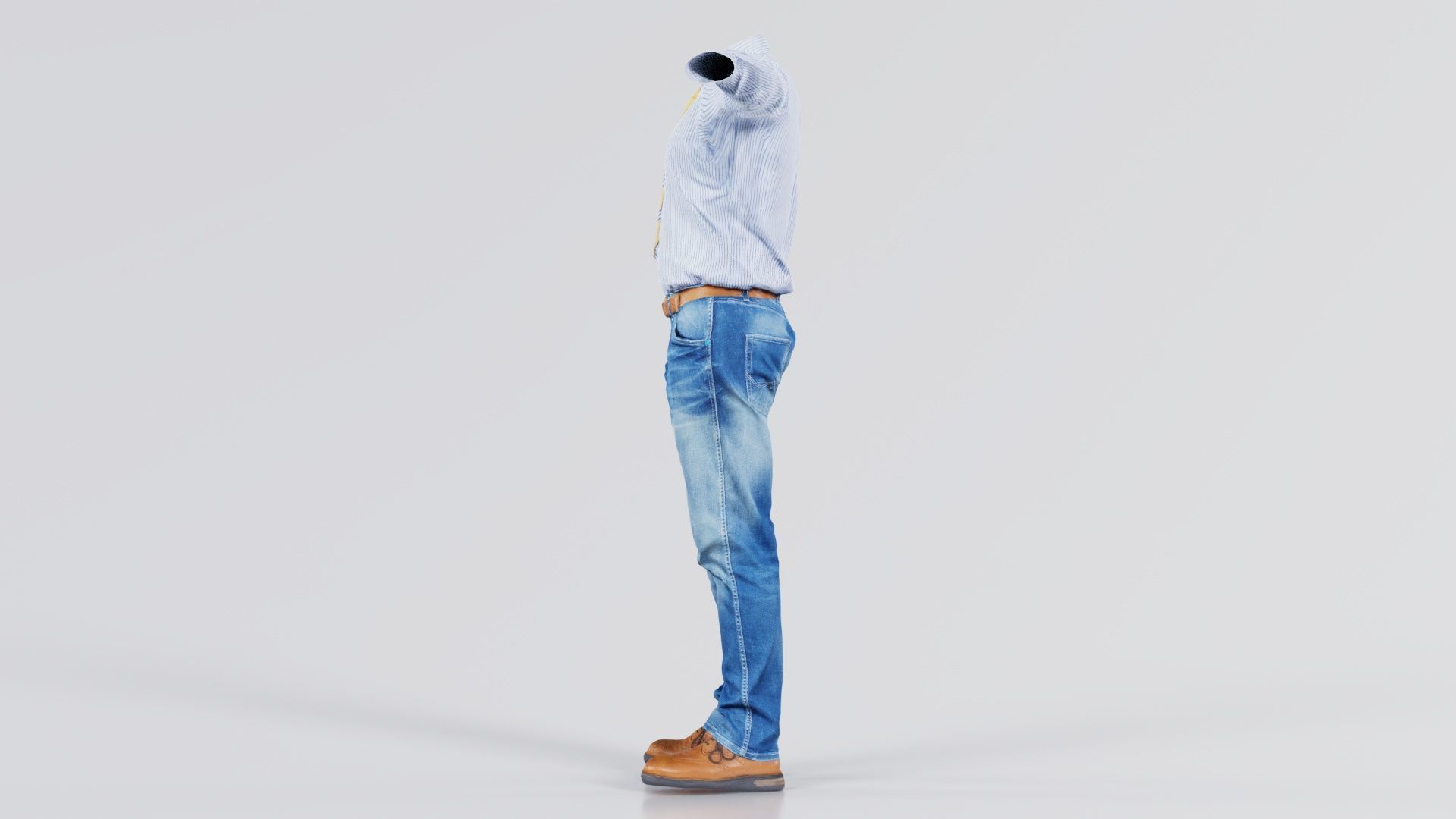 Business Costume 5 Low-poly 3D model_1