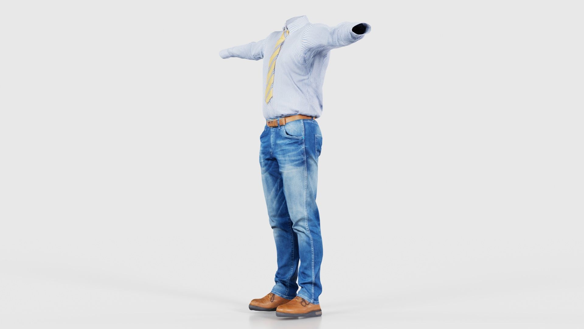 Business Costume 5 Low-poly 3D model_25