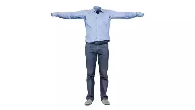 Business Costume 6 Low-poly 3D model