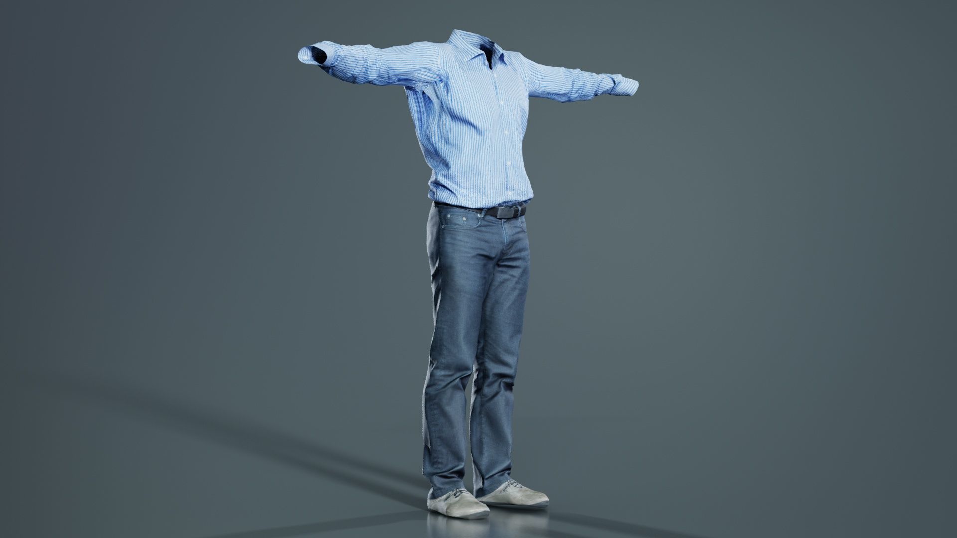 Business Costume 6 Low-poly 3D model_3