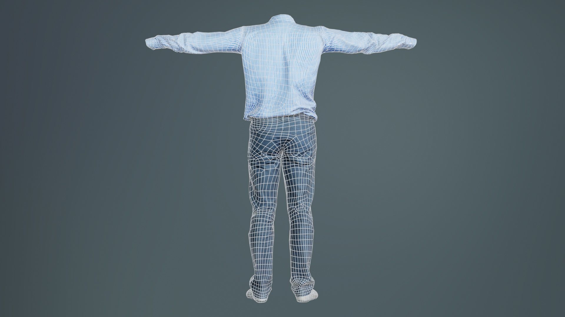 Business Costume 6 Low-poly 3D model_10