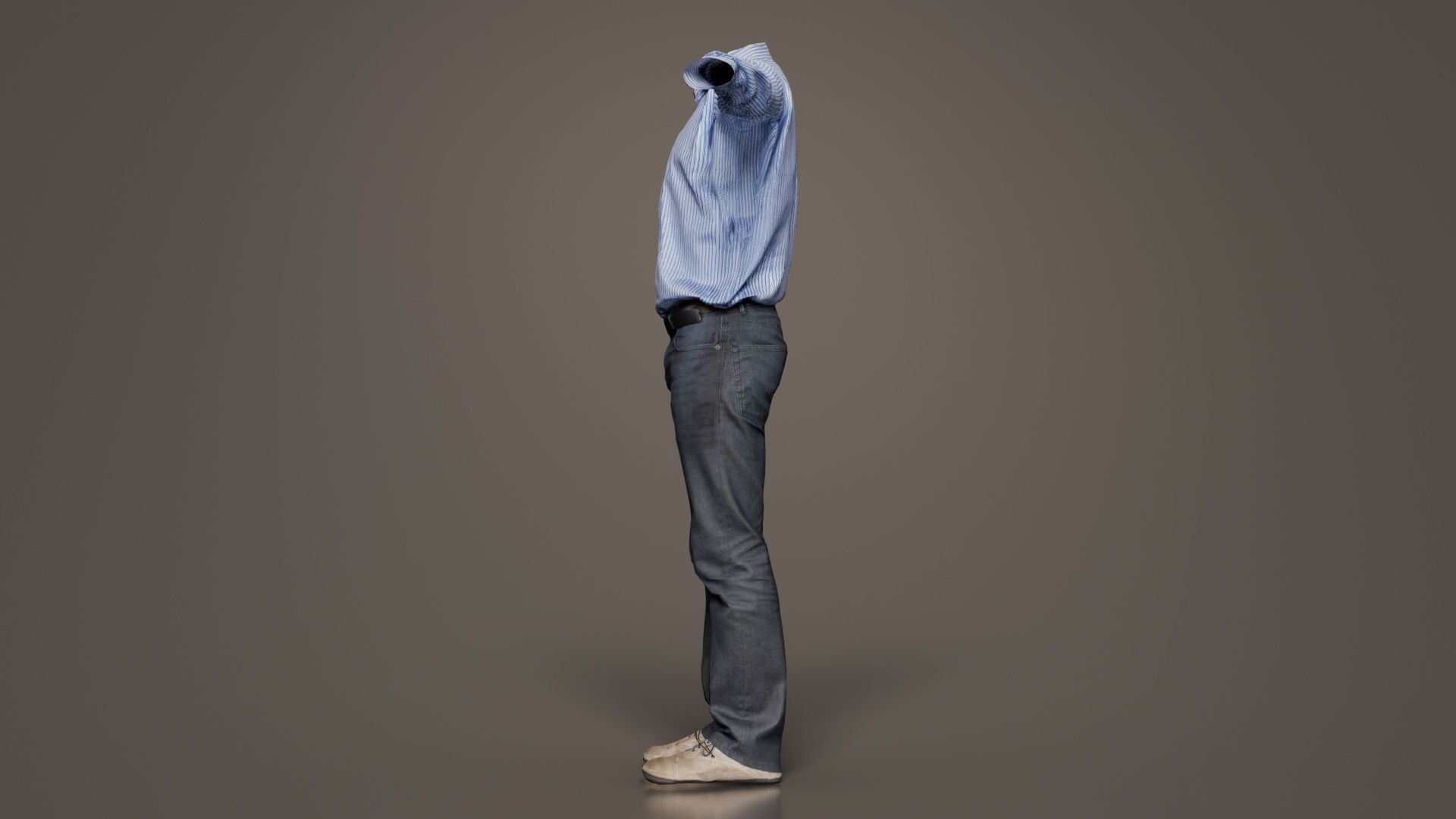 Business Costume 6 Low-poly 3D model_7