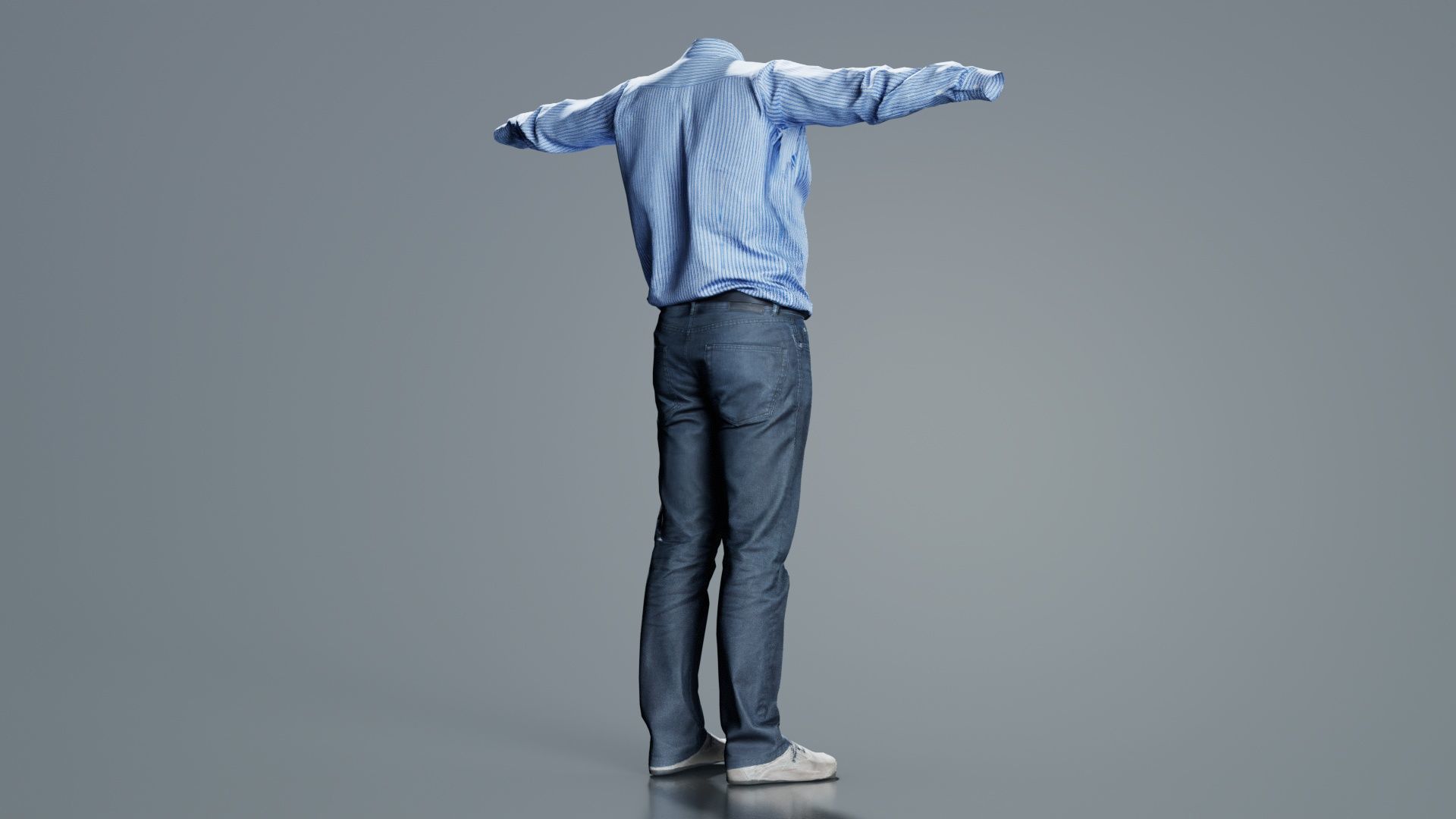 Business Costume 6 Low-poly 3D model_5