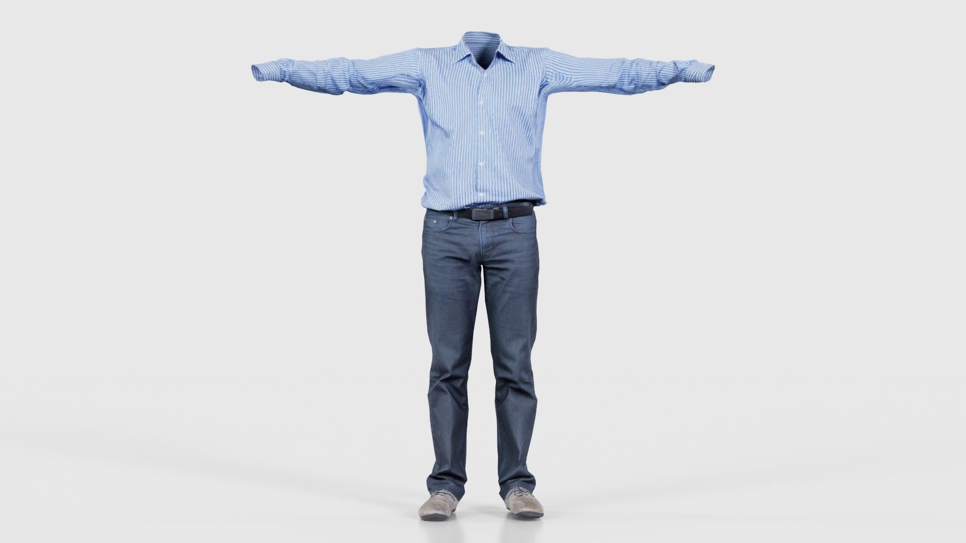 Business Costume 6 Low-poly 3D model_15