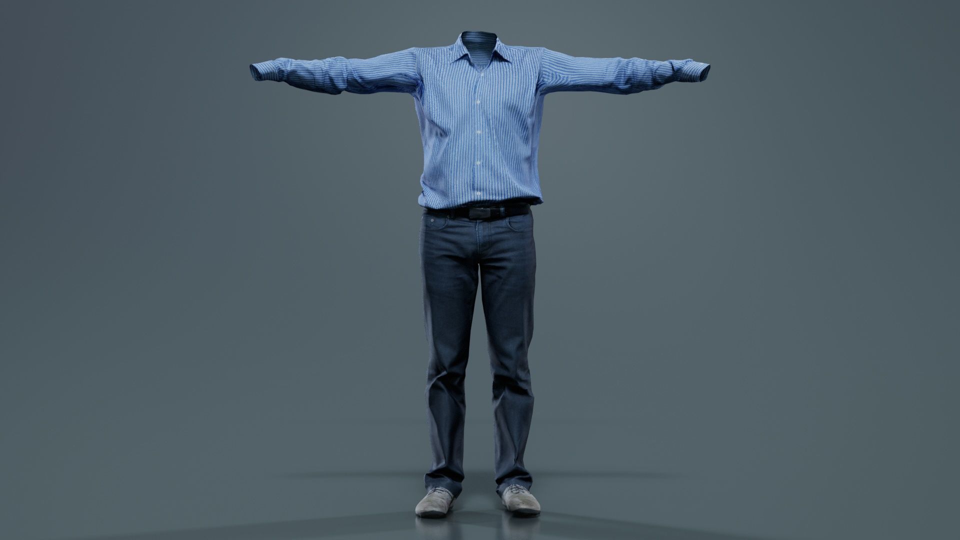 Business Costume 6 Low-poly 3D model_8