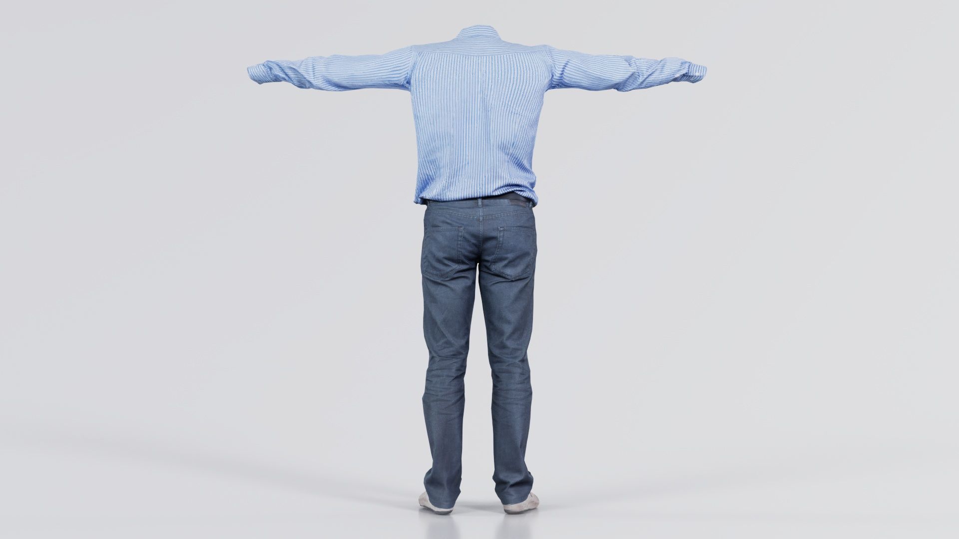 Business Costume 6 Low-poly 3D model_1