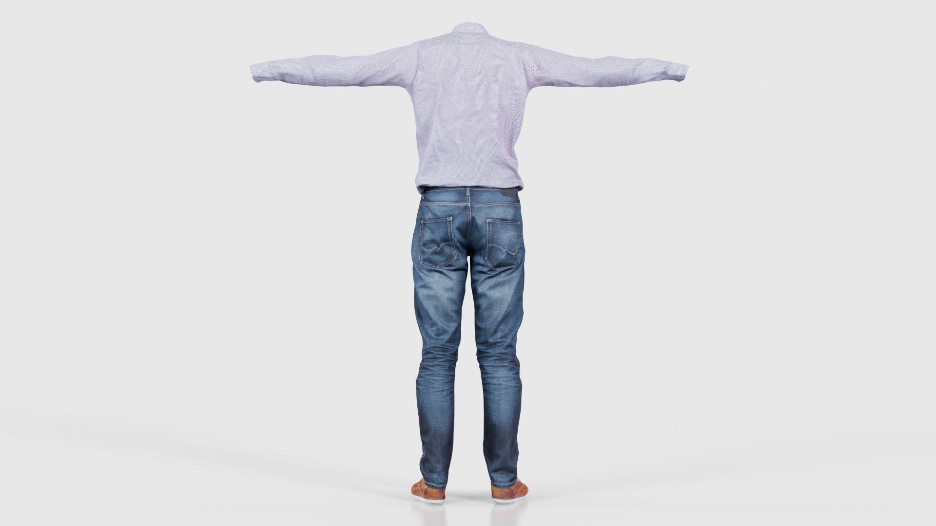 Business Costume 7 Low-poly 3D model_21